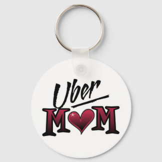 Uber Mom Red Keychain