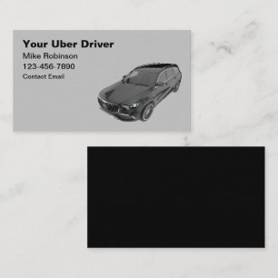 Uber Ride Hailing Cartes de visite de luxe