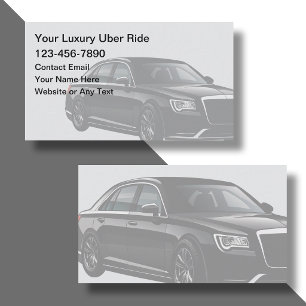 Uber Ride Hailing Service Business Card