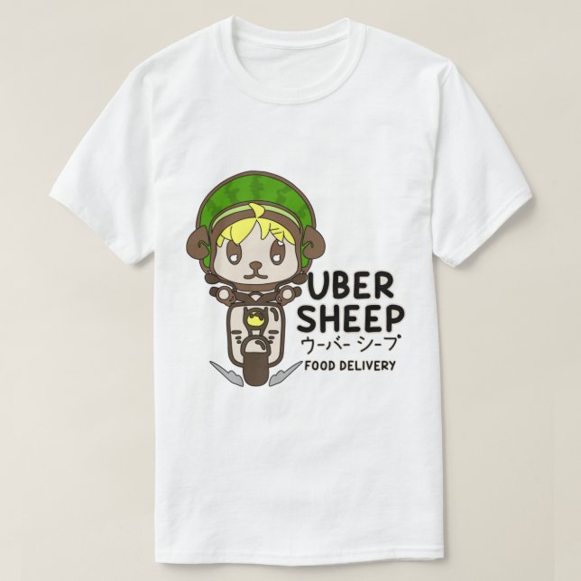 Uber Sheep Logo T-Shirt (Design Front)