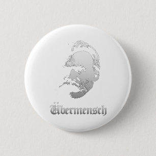 Ubermensch – Friedrich Nietzsche Best German Philo 2 Inch Round Button