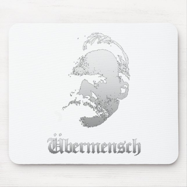 Ubermensch – Friedrich Nietzsche Best German Philo Mouse Pad (Front)