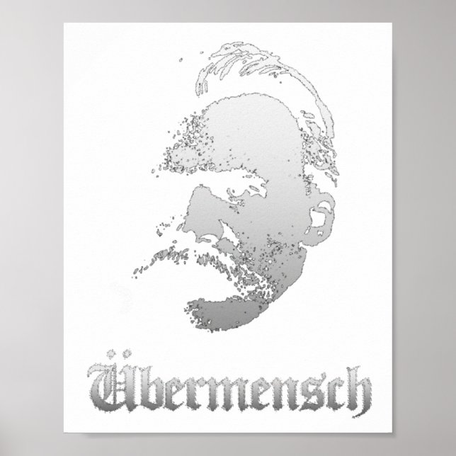 Ubermensch – Friedrich Nietzsche Best German Philo Poster (Front)