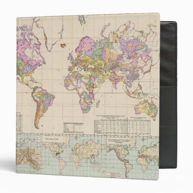 Ubersicht der Erde - Overview of the Earth Map Binder (Front/Inside)