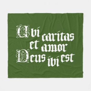 Ubi Caritas Fleece Blanket