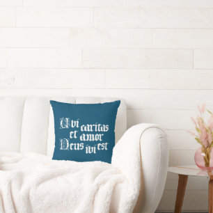 Ubi Caritas Throw Pillow