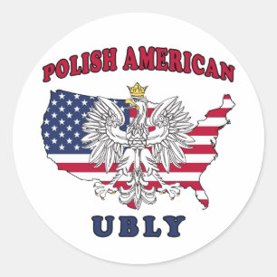 Ubly Michigan Polish Classic Round Sticker