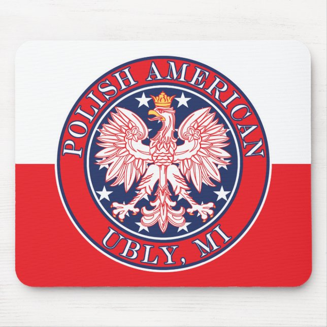 Ubly Michigan Polish Eagle Mouse Pad (Front)