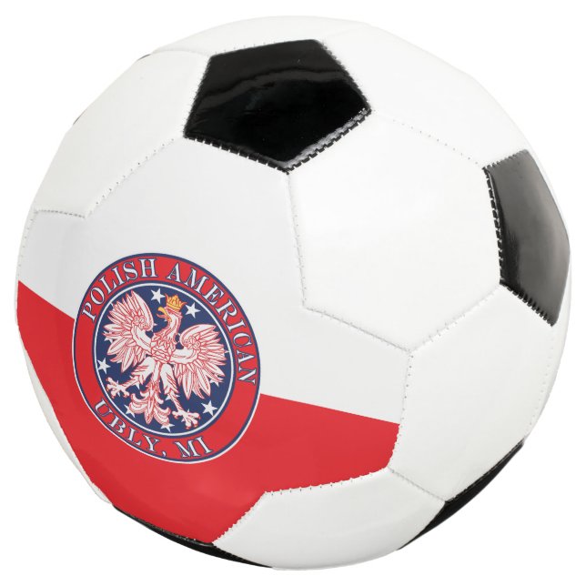 Ubly Michigan Polish Soccer Ball (Three Quarter)