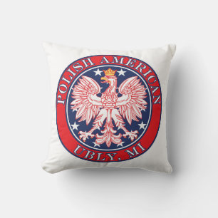 Ubly Michigan Polish Throw Pillow