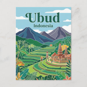Ubud Indonesia Postcard