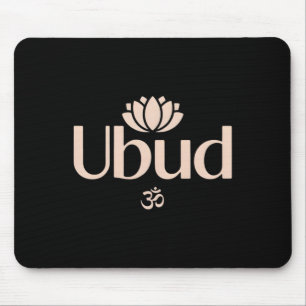 Ubud Li Aum Om Spiritual Lotus Flower Meditation Y Mouse Pad