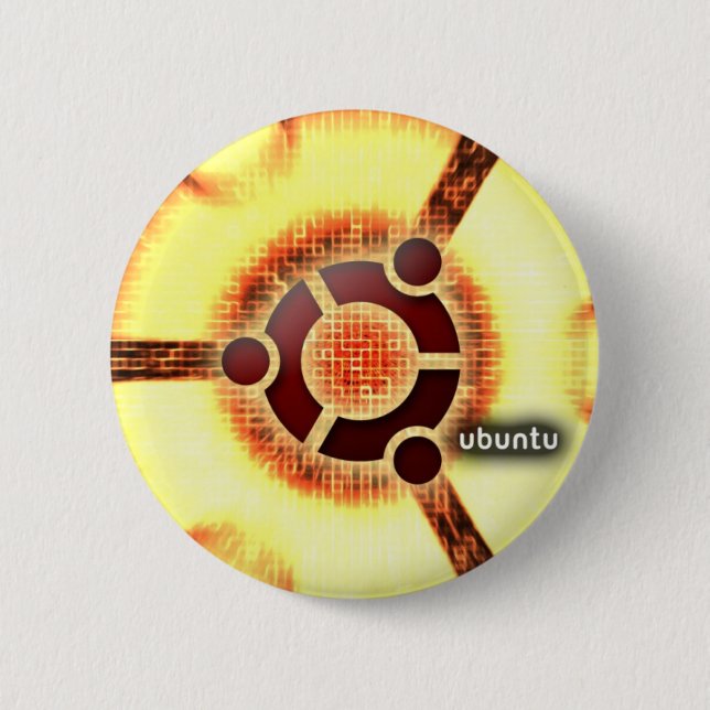 Ubuntu 2 Inch Round Button (Front)