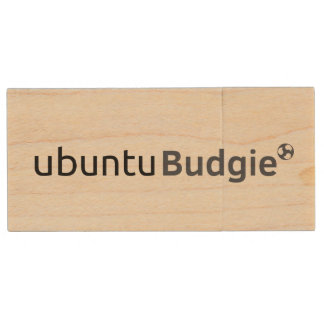 Ubuntu Budgie USB PenDrive Wood USB Flash Drive
