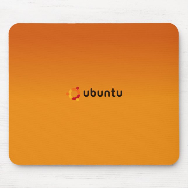 Ubuntu Classic orange Mouse Pad (Front)