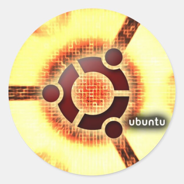 Ubuntu Classic Round Sticker (Front)