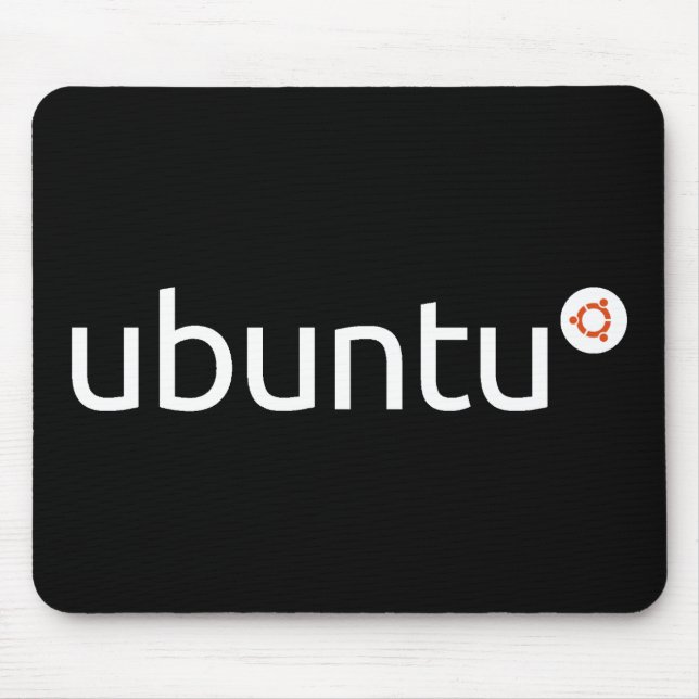 Ubuntu Dark Mousepad (Front)