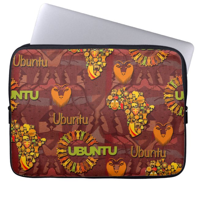 Ubuntu - I am because we are. Laptop Sleeve (Front)