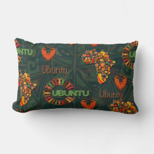 Ubuntu - I am because we are. Lumbar Pillow