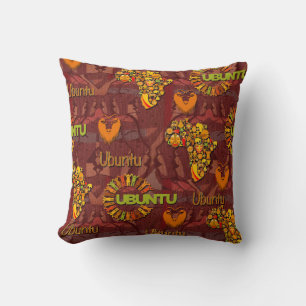 Ubuntu - I am because we are. Throw Pillow