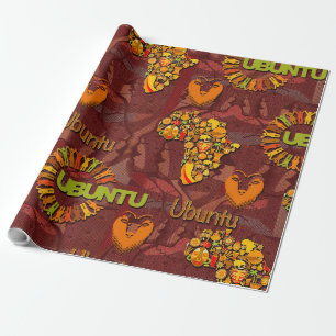 Ubuntu - I am because we are. Wrapping Paper