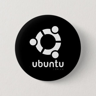 Ubuntu Linux Open Source 2 Inch Round Button