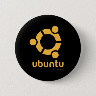 Ubuntu Linux Open Source 2 Inch Round Button