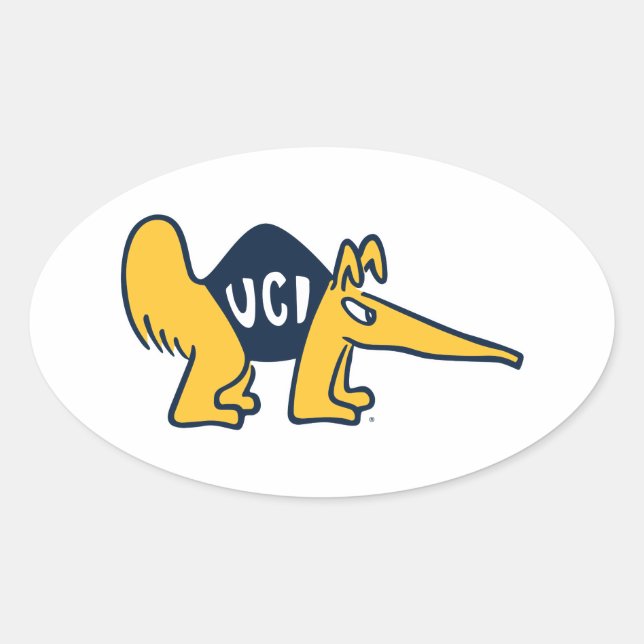 UC Irvine | UCI Anteaters Oval Sticker (Front)