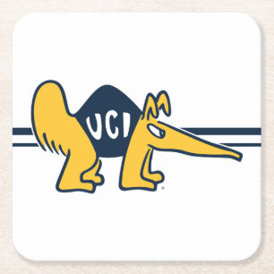 UC Irvine   UCI Anteaters Square Paper Coaster