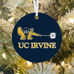 UC Irvine   UCI Anteaters Zot! Metal Ornament