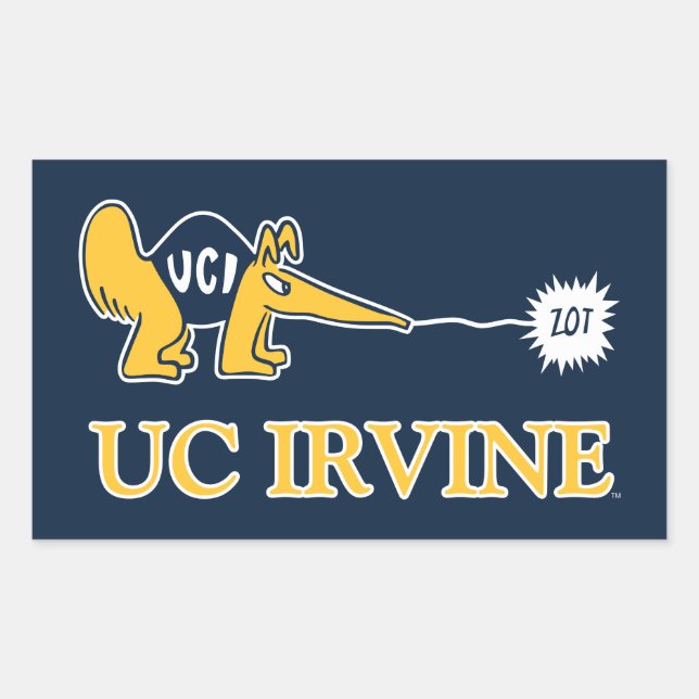 UC Irvine | UCI Anteaters Zot! Sticker (Front)
