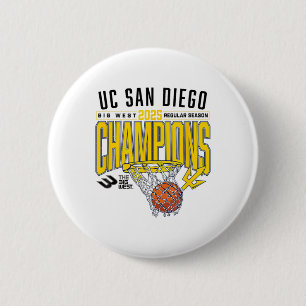 Uc San Diego Tretons 2025 Regular Season Basketbal 2 Inch Round Button