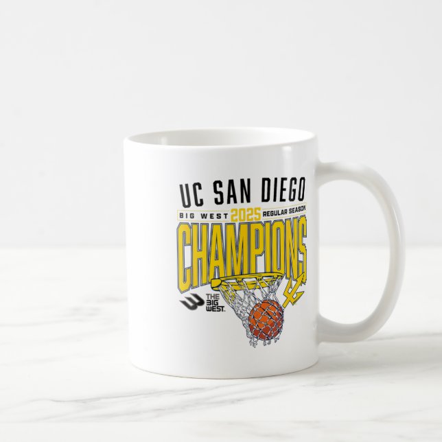 Uc San Diego Tretons 2025 Regular Season Basketbal Coffee Mug (Right)