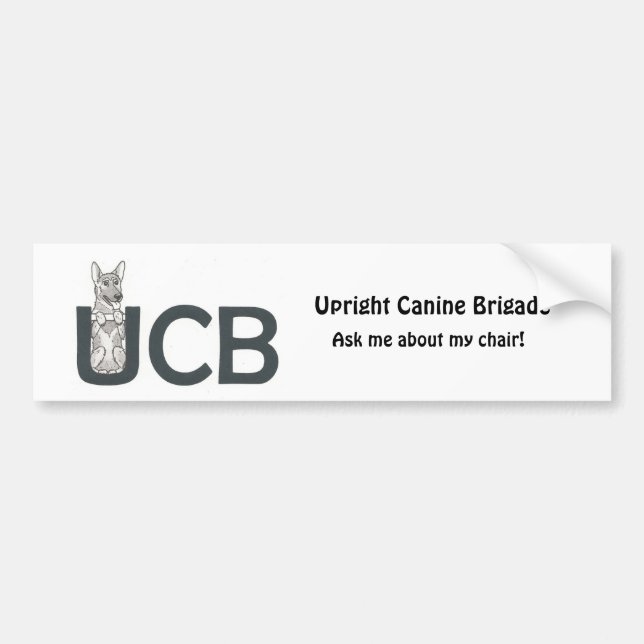 UCB Breeds- German Shepherd- Bumper Sticker (Front)
