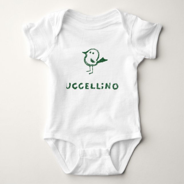 uccellino baby bodysuit (Front)