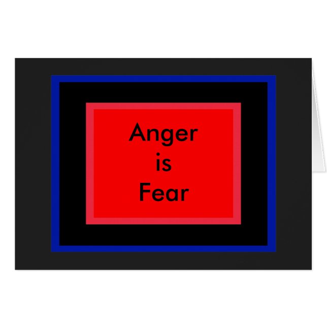 !   UCreate Anger is Fear (Front Horizontal)