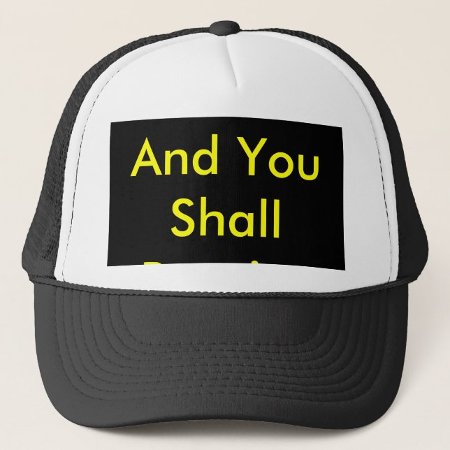 ! UCreate Zazzle - Ask You Receive The MUSEUM Trucker Hat (Front)