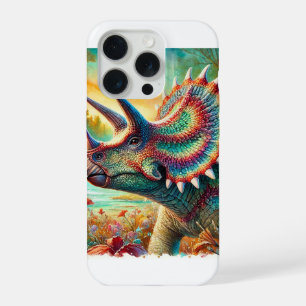 Udanoceratops in Serene Light 270824AREF128 - Wate iPhone 15 Pro Case