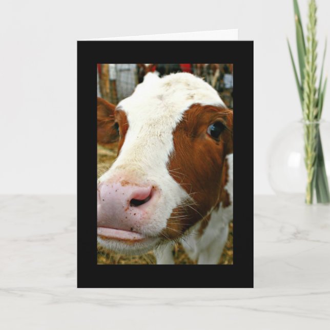 Udderly Cool Grandpa Father's Day With Cow Card (Front)
