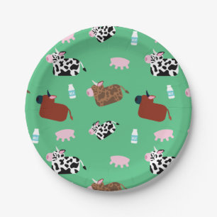 Udderly Cows Paper Plate