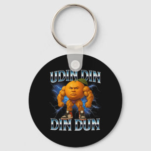 Udin Din Din Dun Funny Italian Brainrot Meme Bodyb Keychain