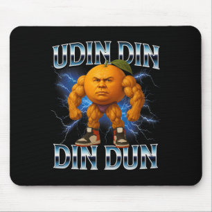 Udin Din Din Dun Funny Italian Brainrot Meme Bodyb Mouse Pad