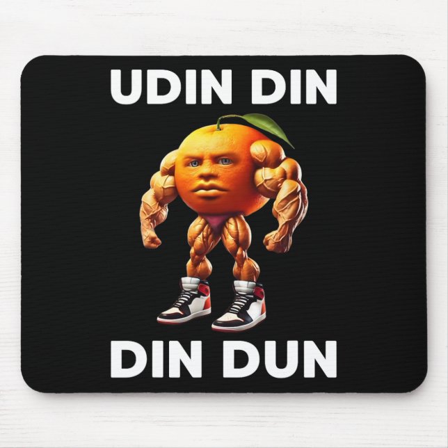 Udin Din Din Dun Italian Brainrot Meme Udindindind Mouse Pad (Front)