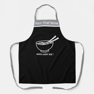 Udon Know Me Funny Noodle Graphic Apron