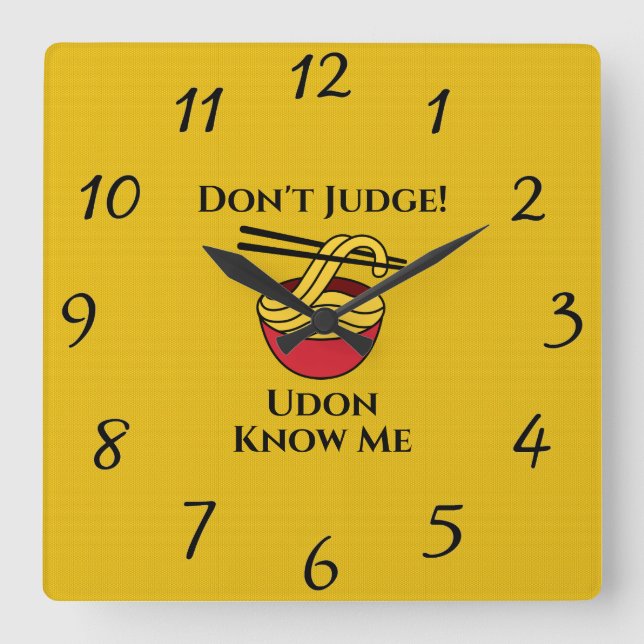 Udon Know Me Wall Clock (Front)