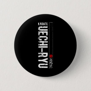 Uechi Ryu Karate Do Martial Arts Japan Belt Retro  2 Inch Round Button