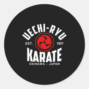 Uechi-ryu Karate Do Martial Arts Japan Okinawa Classic Round Sticker