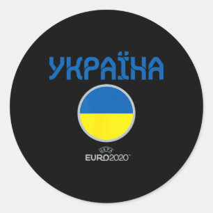 Uefa Euro 2020 ukraine' Nation  Classic Round Sticker