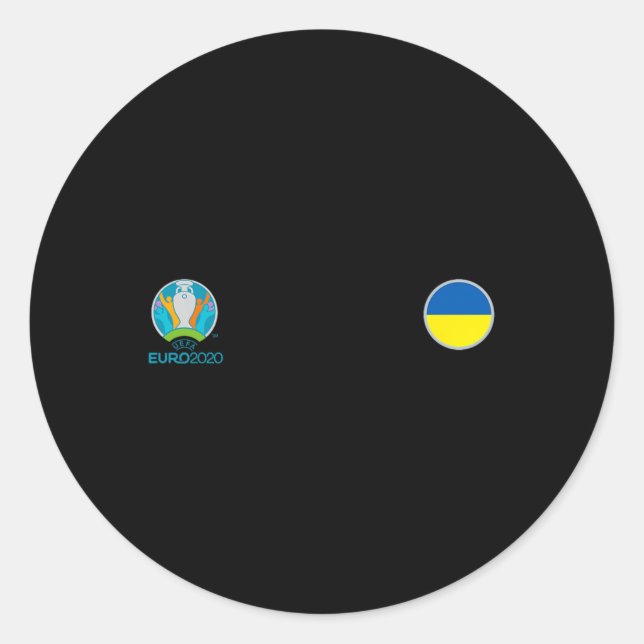 Uefa Euro ukraine'  Classic Round Sticker (Front)