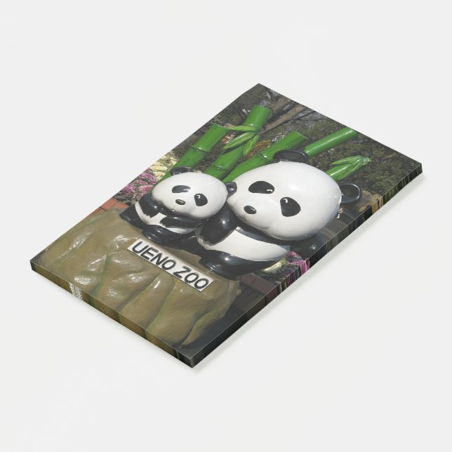 Ueno Zoo Panda Sign Post-it Notes (Angled)